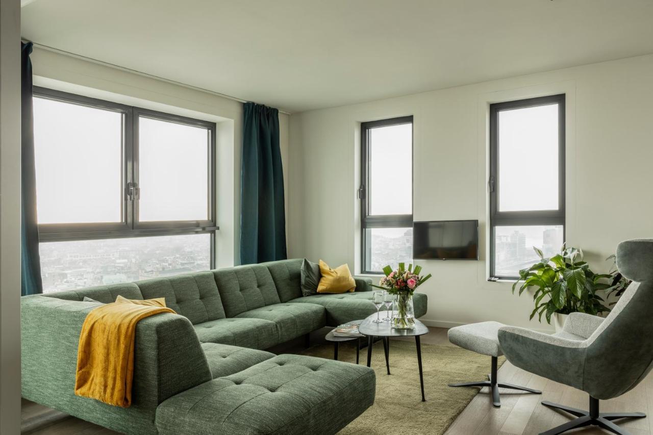 Uniek Appartement - Mooiste En Hoogste Uitzicht Op Antwerpen! - Incl Gratis Parking Bagian luar foto